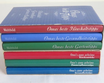 Boeken, gidsen "Oma's beste en zeer geheime tips en trucs", boeken voor huishouden, gezondheid en tuin,