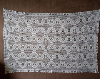 Lace tablecloth, rectangular, crochet tablecloths, table decoration