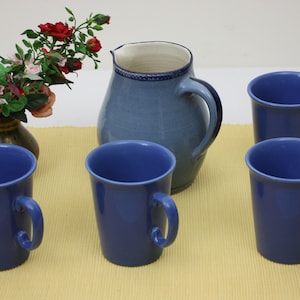 Jug with cups, jugs, cups, juice jugs, juice cups, ceramic, tableware