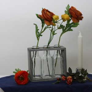 Vases, glass vases in wooden frames, flower vases, bottles, home decor, home decoration
