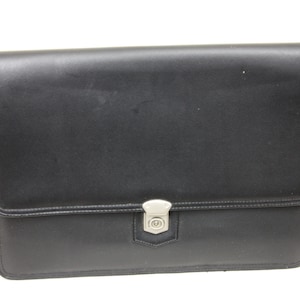 Porte-documents en similicuir noir, porte-documents, porte-documents, sacs, dossiers