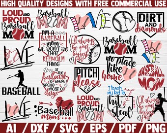 Download Baseball Svg Bundle Etsy PSD Mockup Templates