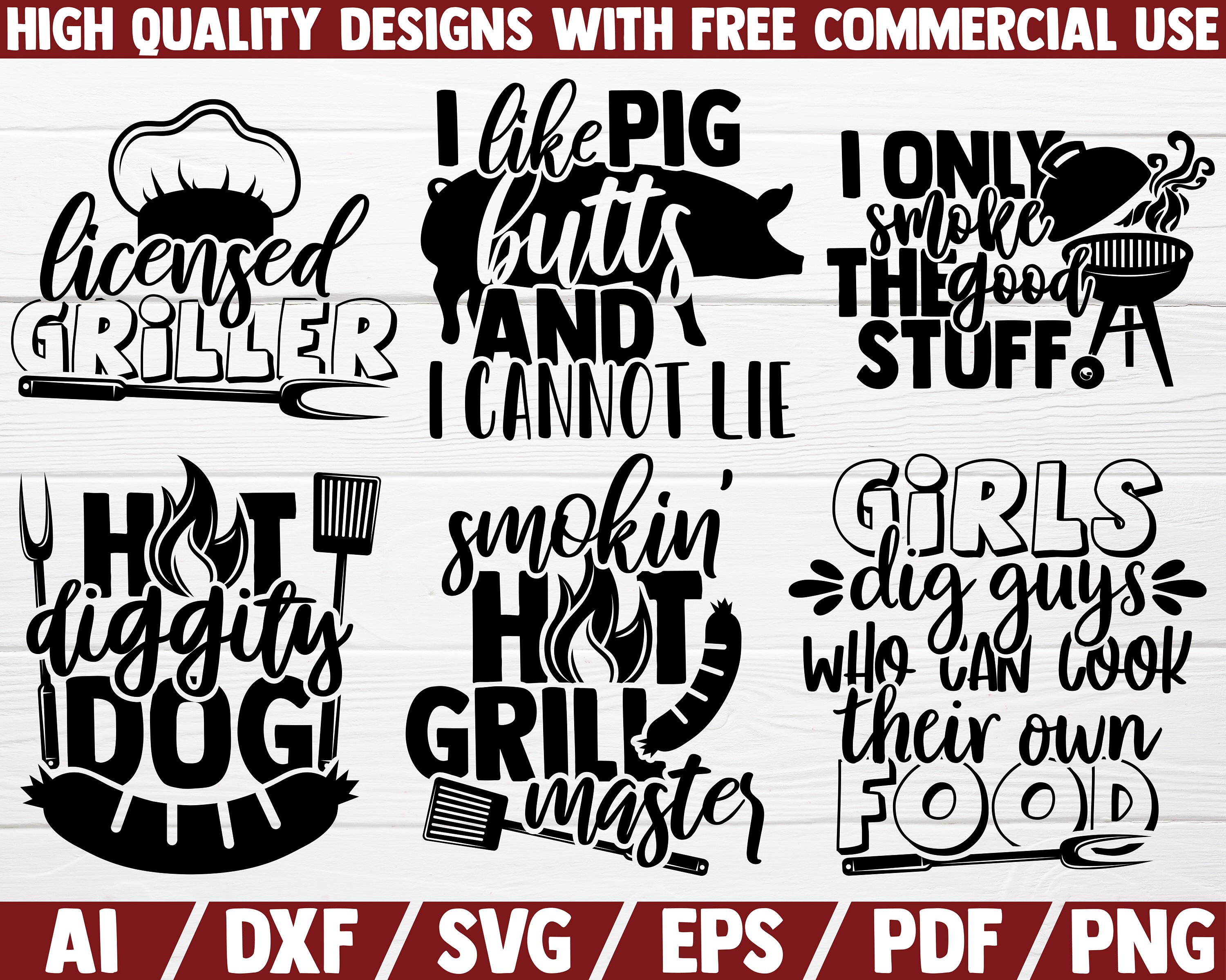 Barbecue SVG Bundle Grill SVG Cut Files Funny Dad Apron Etsy Canada