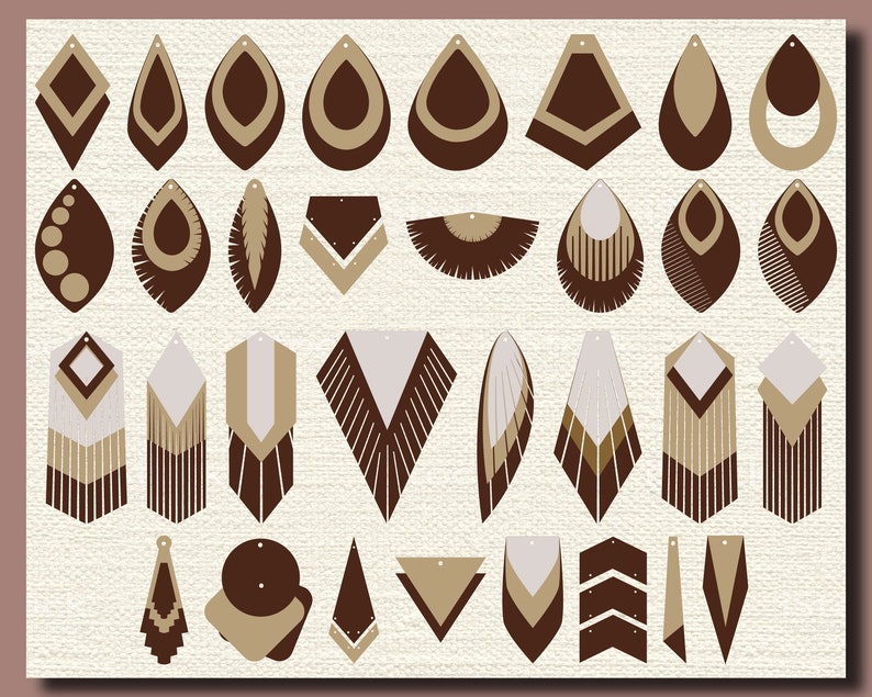 Download Stacked Earring SVG Stacked Earrings Bundle SVG Pendant ...