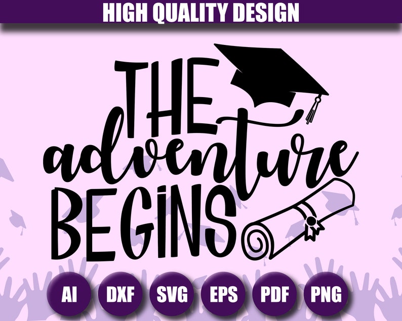 Free Free 331 And So The Adventure Begins Graduation Svg Free SVG PNG EPS DXF File