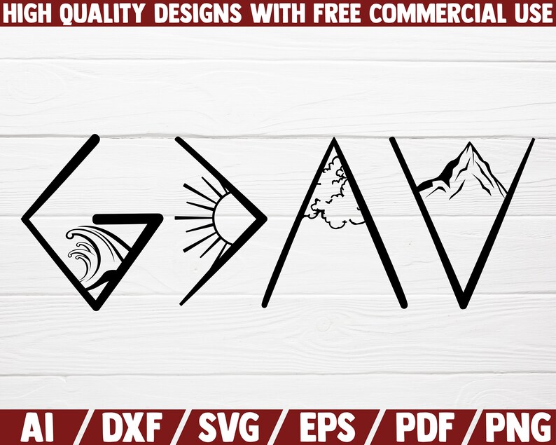 Download God is greater than the highs and lows SVG 12 designs DXF ...