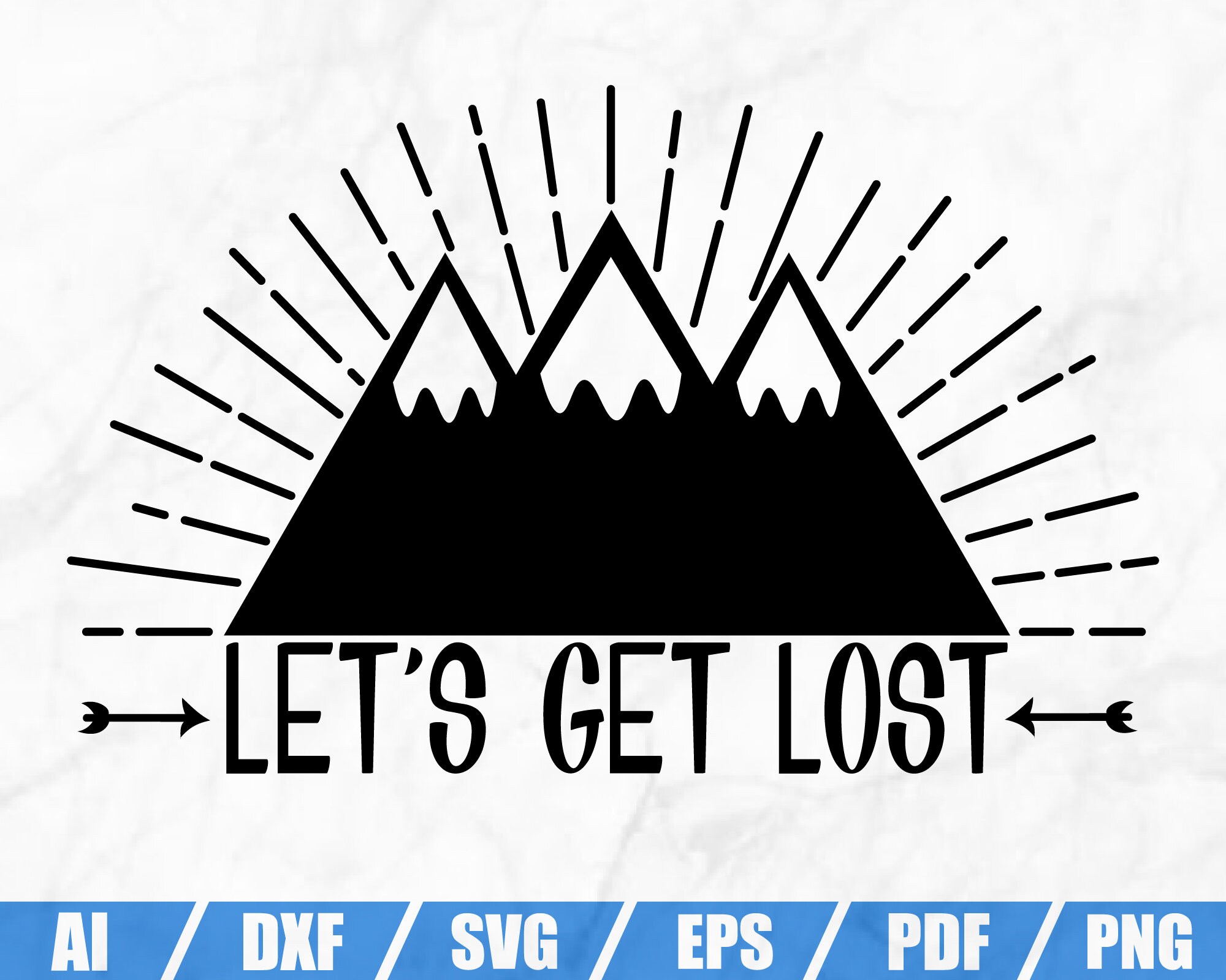 Let S Get Lost Svg Happy Camper Svg Camping Svg Etsy
