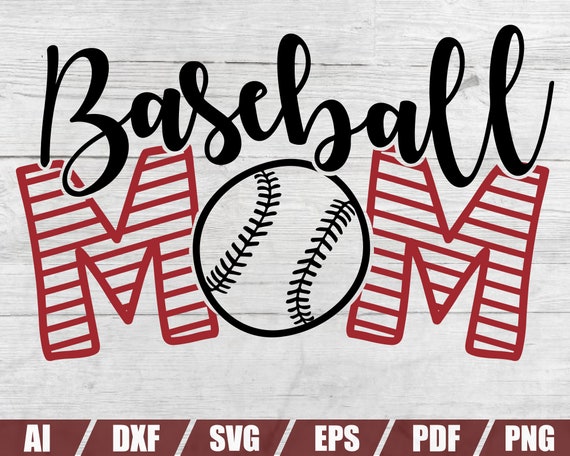 commercial use Baseball SVG Bundle printable vector clip art mama shirt print Baseball Mom SVG Cut Files instant download svg |
