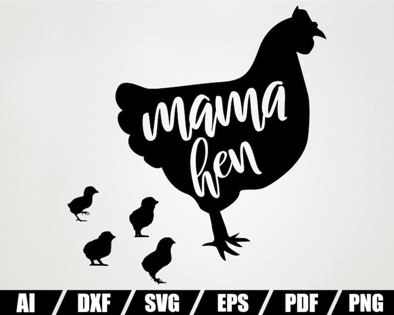 Download Mama Hen SVG Farmhouse SVG Cut File Farming SVG instant | Etsy