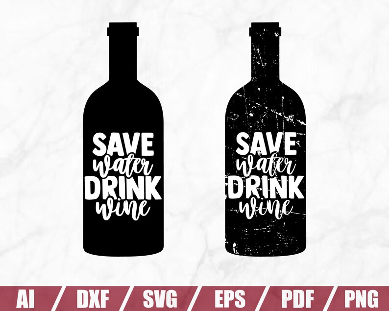 Download Wine SVG CUT FILE Bundle Commercial use Drinking Svg | Etsy