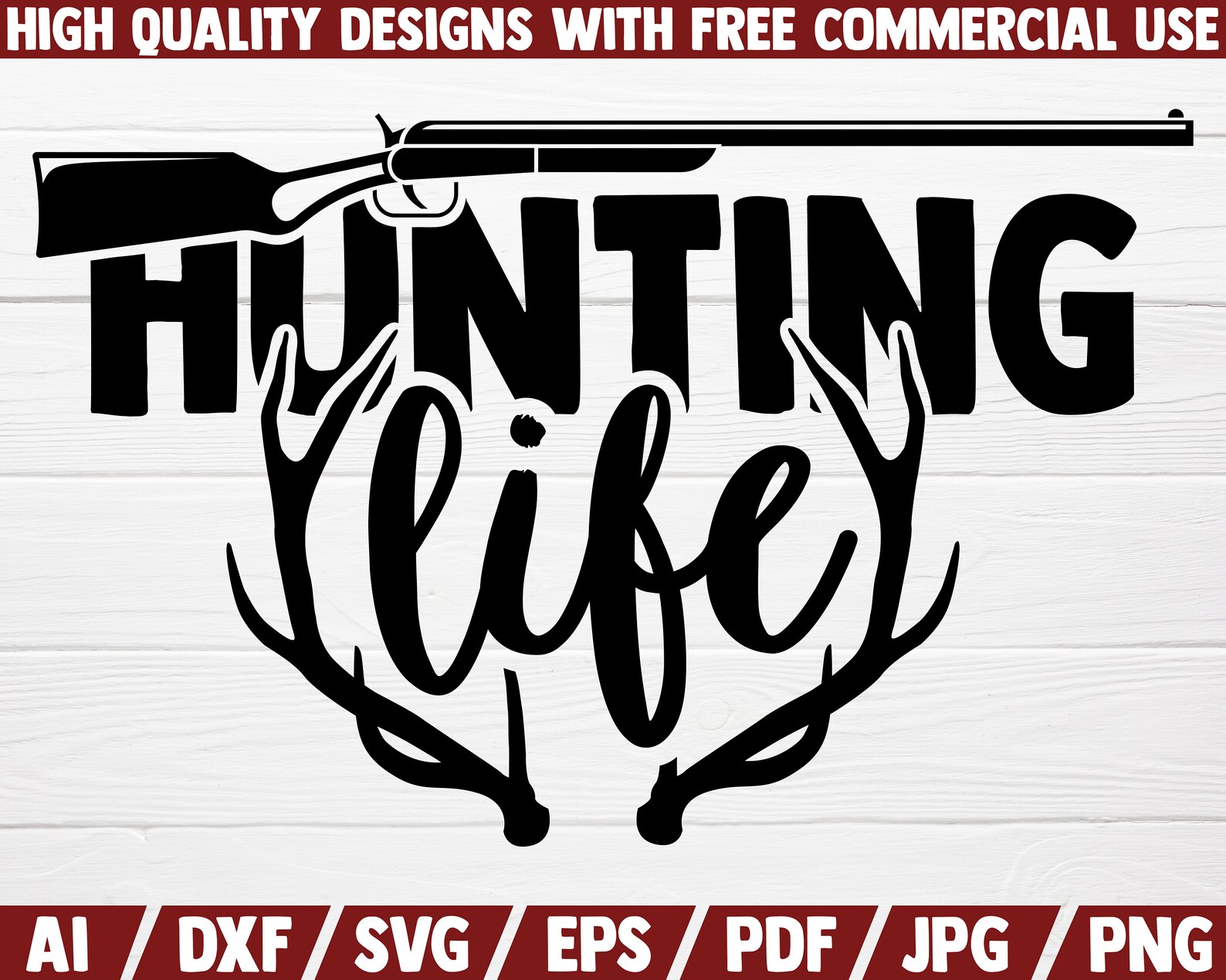 Hunting Life SVG Hunting SVG Cut File Funny Hunting Saying Etsy