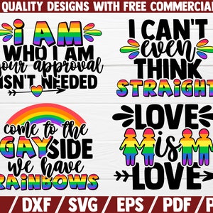Gay Pride SVG Bundle / LGTB SVG Cut File / Pride Sayings | Etsy