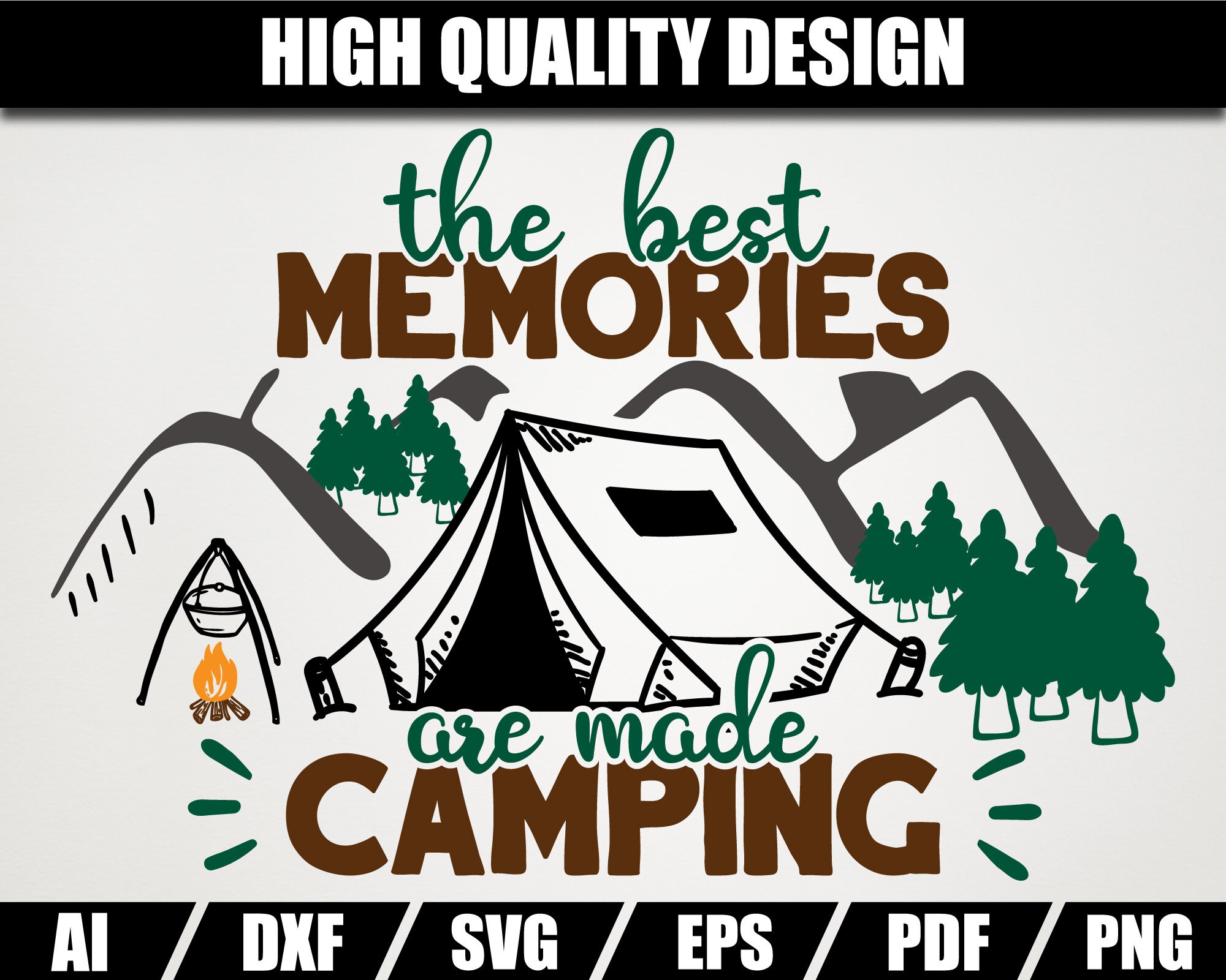 Download The Best Memories Are Made Camping Happy Camper Svg Etsy