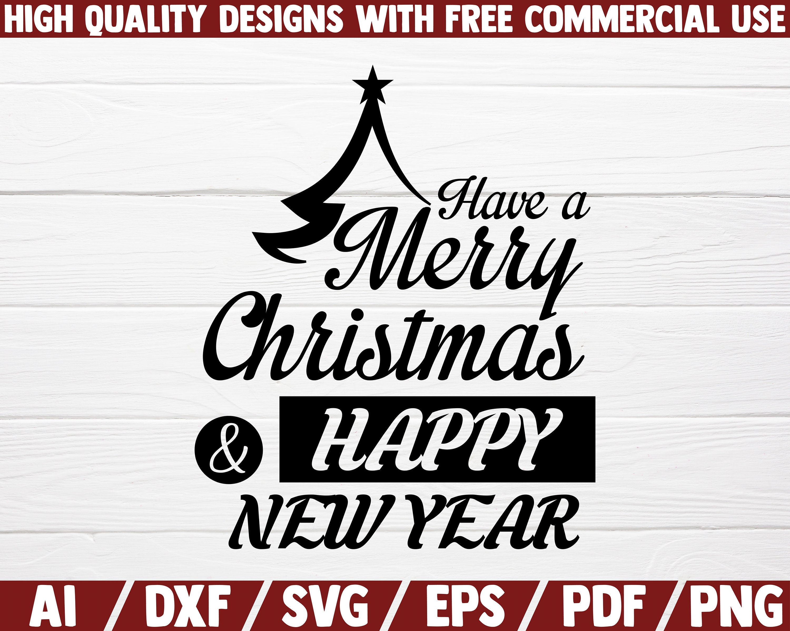 Download Have A Merry Christmas And A Happy New Year Svg Sayings Etsy