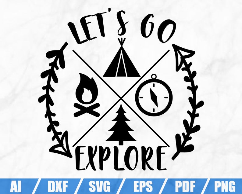 Free Free 323 Let&#039;s Go Camping Free Svg SVG PNG EPS DXF File
