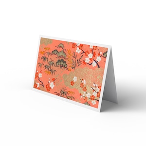 Wenskaart met envelop//Japan/Chiyogami