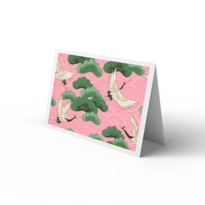 Wenskaart met envelop//Japan/Chiyogami
