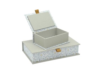 Caja plegable con papel de Nepal hecho a mano