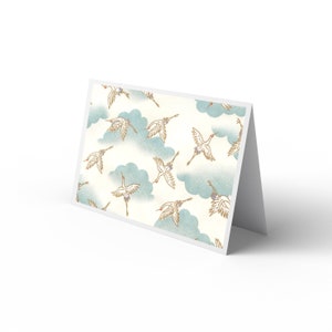 Wenskaart met envelop//Japan/Chiyogami