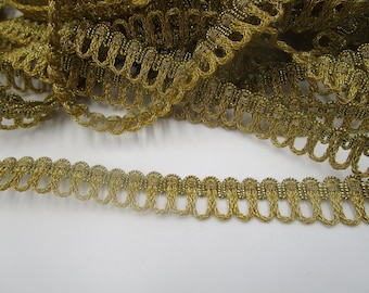 Passementerie dorée étroite de 1,50 m (largeur 1,5 cm) 23-4-24