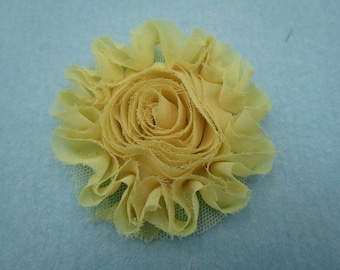 Fleur faite de bordure étroite sur pointe de filet pour crème à coudre 4-8-22