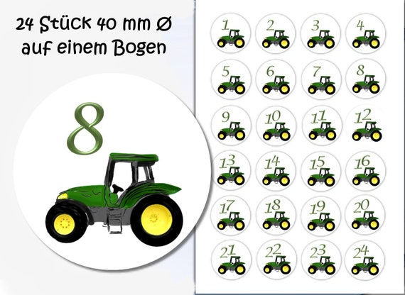 Adventskalender Basteln Traktor | Atellens Adventskalender Basteln Traktor | Atellens