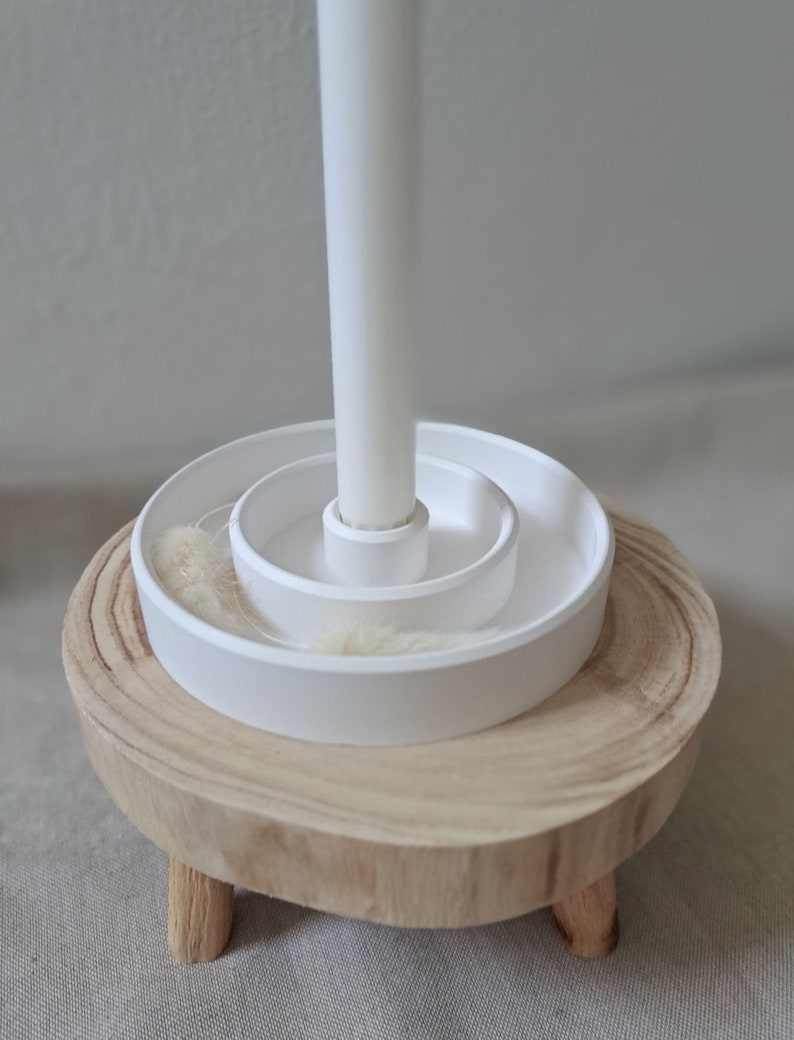 3 row taper candle holder, Raysin, candle holder, candlestick, decoration, Mellencreations, taper candle holder Raysin, white image 6