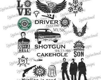 Supernatural Svg Etsy