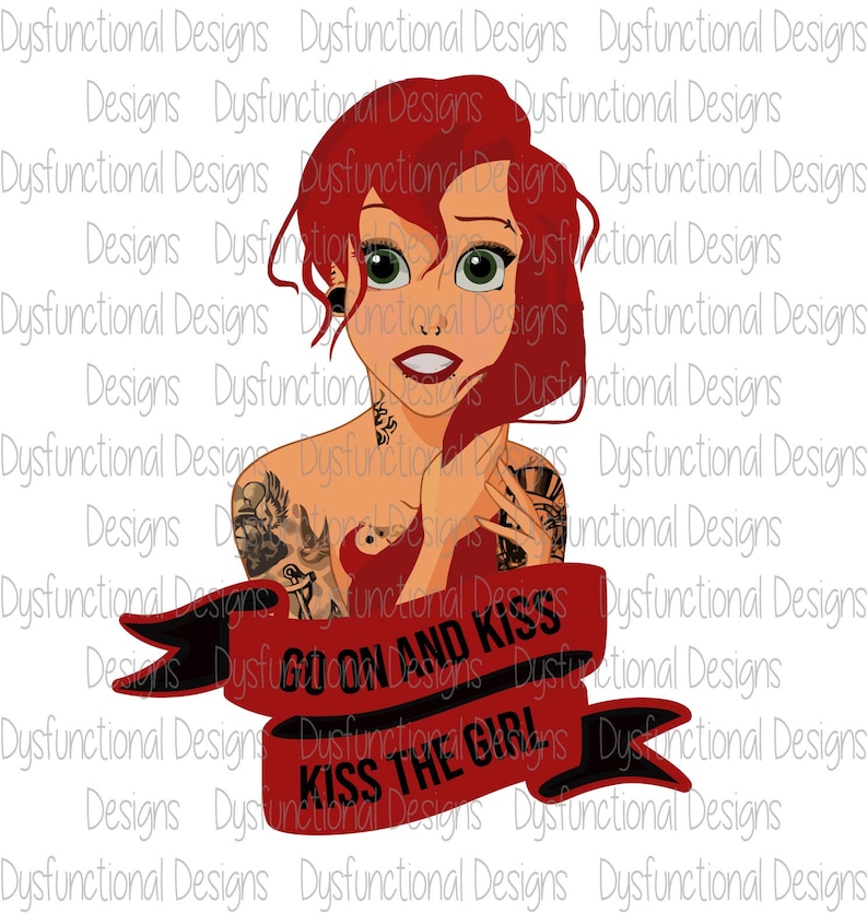 Punk princessPunk Ariel svg Punk disney svg// SVG Cutting | Etsy