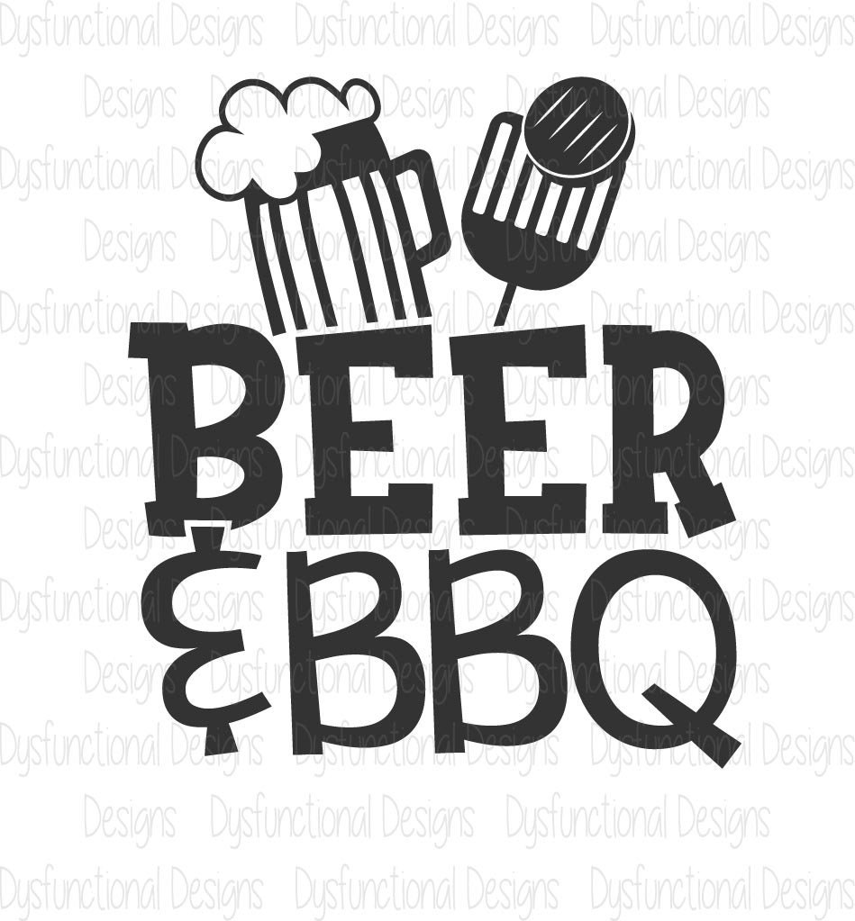 Download Beer & BBQ Dad // SVG Cutting File AI Dxf and Printable ...