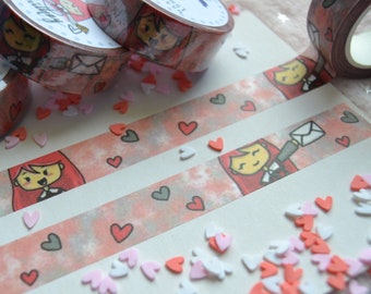 Cute Girl Washi Tape - Exclusive custom design by Brithzy Crafts - decorative tape for crafting and planning!