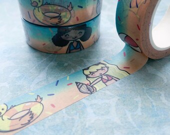 Summertime Washi Tape - Exclusive custom design by Brithzy Crafts - decorative tape for crafting and planning!