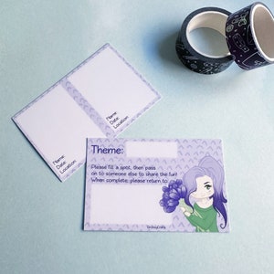 MICRO TPC (Tamaño tarjeta de visita) - Postal viajera - Niña de las flores - Papel 300gs