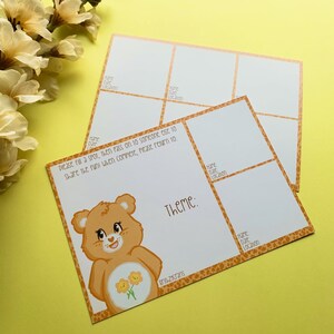 TPC - Traveling postcard 300grs paper - Cute bear - 10x15cm