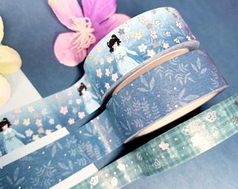 The Flower Girl - Silver Foiled Washi Tape Set