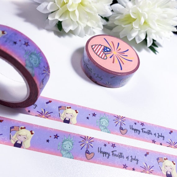 4th of July Washi Tape Exclusive Custom Design by Brithzy Crafts