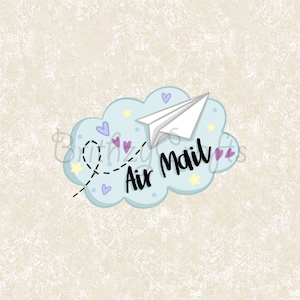 Autocollants de courrier aérien - Ensemble de 36