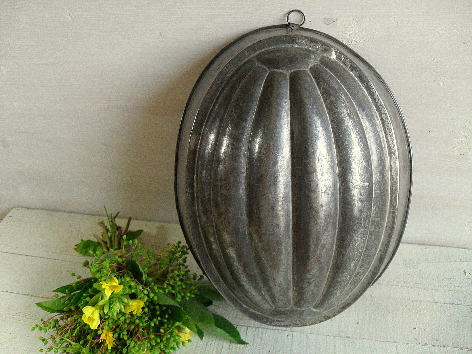 Antike große Backform aus Österreich Weißblech Bauernküche | Etsy