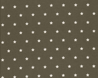 160cm Stoff Baumwolle beschichtet Wachstuch anthrazit//weiß Motiv Sterne Luna