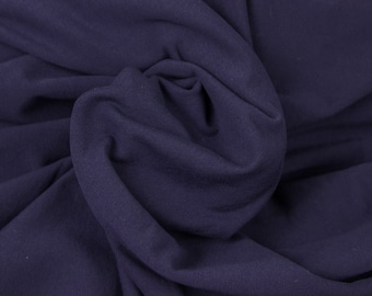 Geribbelde gebreide stof, buisvormig breisel, Swafing, Heike, OEKO-TEX Standard 100, effen kleur, breedte 90 cm, kleur donkerblauw