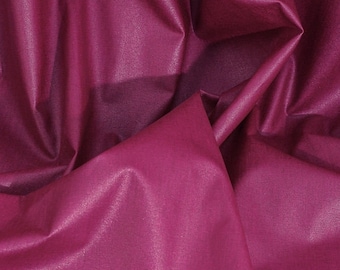Cotton coated fabrics, swafing, Luisa, uni, acrylic coated, wax cloth, width 155 cm, color fuchsia