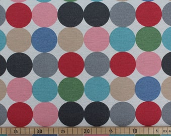 Cotton coated dots Aitana Hopper width 140 cm color multicolor