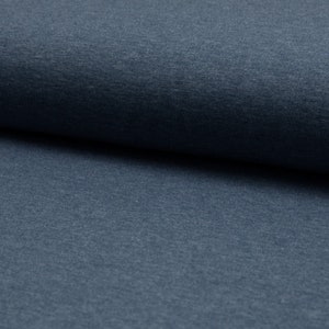 Könnte beinhalten: Nahaufnahme eines weichen, blauen Stoffes mit einer strukturierten Oberfläche. Der Stoff hat eine leicht flauschige Optik.