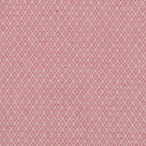 Dekostoff, Mischgewebe, B&B Fabrics, Tom, Rauten, Breite 140cm, Farben: Rosa / Beige