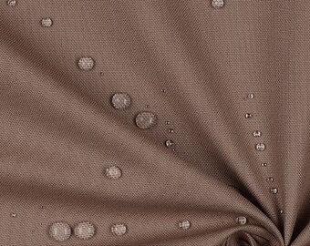 Cotton canvas water-repellent Rimini Verhees Textiles * Oeko-Tex Standard * Width 140 cm uni color taupe