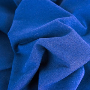 Sweat, Swafing, Maike, unbrushed, plain, fabrics, width 150 cm, colour royal blue