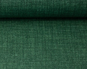 Charly beschichtet Swafing Baumwollmischgewebe uni Breite 140cm Farbe Dunkelgrün / meliert