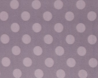 Fleece Swafing Anke Polka Dots double-face, larghezza 150 cm, colori: Berry / Dusty Rose