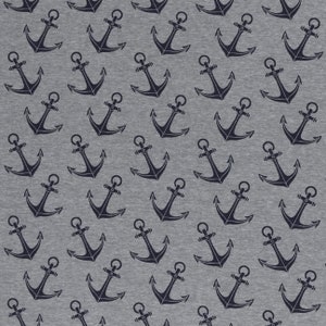 Polaire alpine Swafing Eiger largeur 145 cm Coloris : gris chiné, bleu foncé
