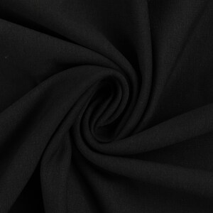 Sweat, Swafing, Maike, unbrushed, plain, fabrics, width 150 cm, color black